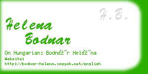 helena bodnar business card